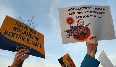 Boğaziçi Üniversitesi öğrencileri kayyım protestolarına yasak dinlemedi - Resim : 1
