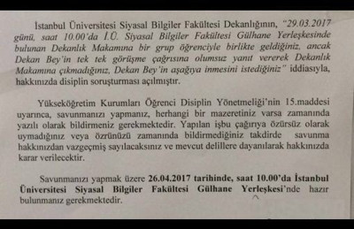 'Neden Dekanla görüşmediniz' soruşturması - Resim : 1