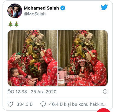Muhammed Salah'ın Noel paylaşımı tepki aldı - Resim : 1