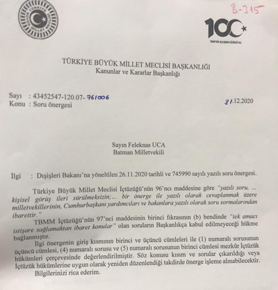 Meclis Başkanlığı, Afrin'de kaçırılan kadınlara ilişkin önergeyi iade etti - Resim : 1