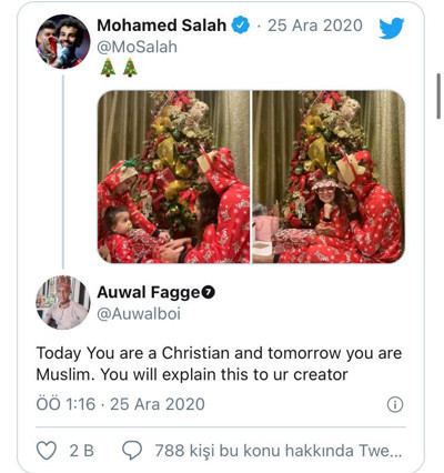 Muhammed Salah'ın Noel paylaşımı tepki aldı - Resim : 3