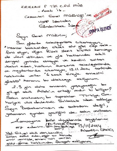 Erdoğan'a tehdit ve hakaretten teşekküre: Alaattin Çakıcı'nın yolu - Resim : 2
