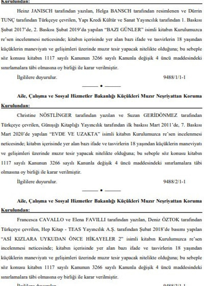 Bakanlık üç kitabı ‘muzır’ buldu - Resim : 1