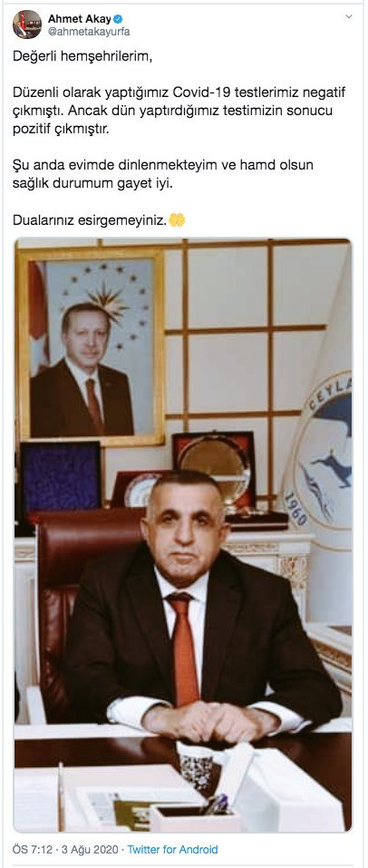 Ayasofya'daki namaza katılan bir AKP'li vekilin daha COVID-19 testi pozitif çıktı - Resim : 1