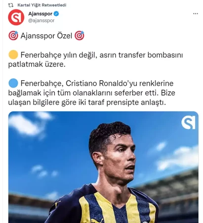 'Ronaldo haberini' yapıp işinden olan muhabir: Haberin doğruluğundan şüphem yok - Resim : 1