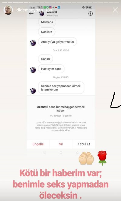 Didem Soydan tacizciyi ifşa etti: Benimle seks yapmadan öleceksin - Resim : 1