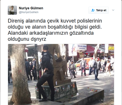 Gülmen ve Özakça'nın direniş alanına polis müdahalesi - Resim : 2