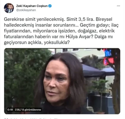 Hülya Avşar'ın 'Gerekirse simit yenecek' açıklamasına tepki yağdı - Resim : 4