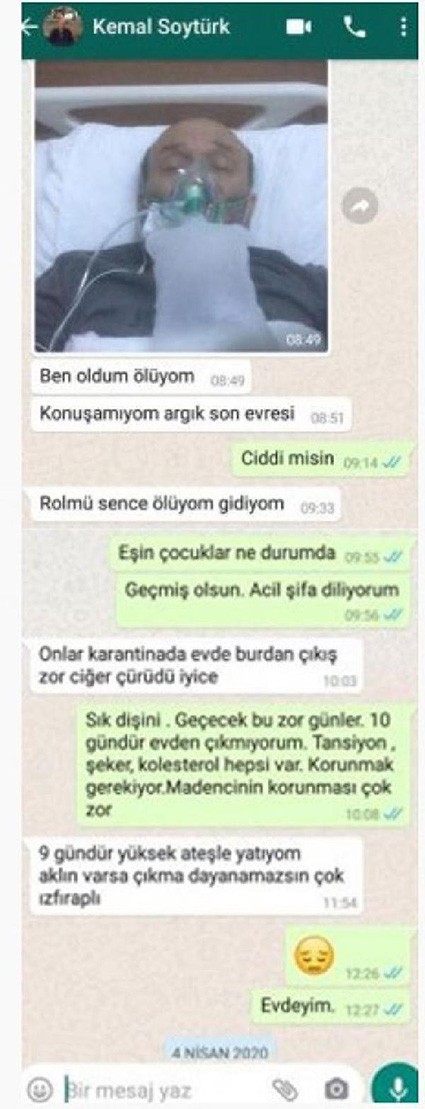 Koronavirüsten yaşamını yitiren maden işçisinin son çağrısı ortaya çıktı - Resim : 1