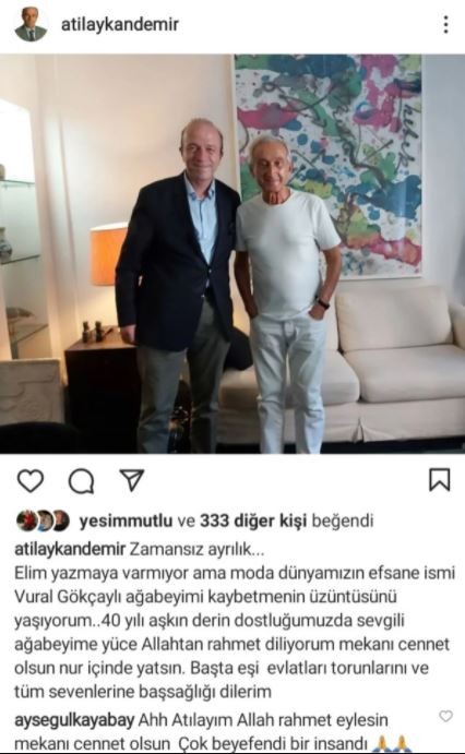 Ünlü modacı Vural Gökçaylı hayatını kaybetti - Resim : 1