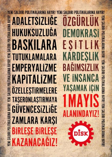 DİSK'in 1976'dan bu yana 1 Mayıs afişleri - Resim: 23