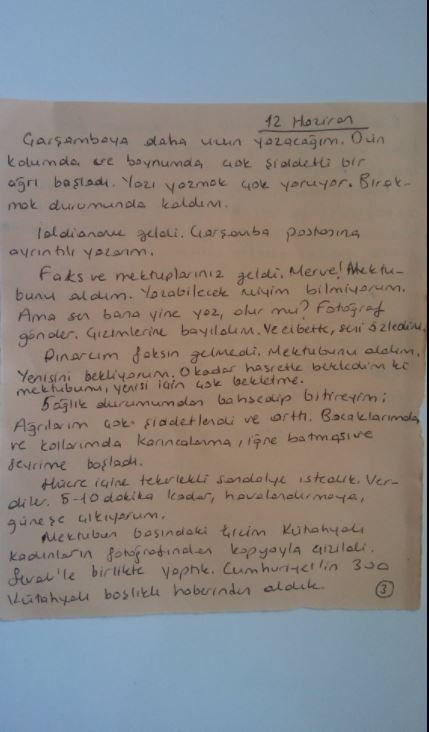 'Burası benim hücrem, sizin için çizdim' - Resim : 3