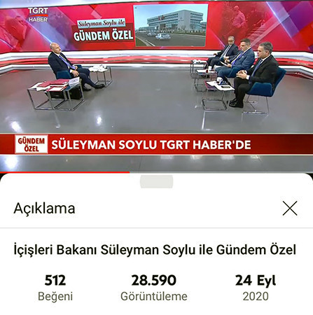 Soylu, 'Haziran'da görüştüm' dediği Özışık'la Eylül'de programa çıkmış - Resim : 1