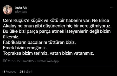 Birce Akalay'ı hedef gösteren Cem Küçük'e tepki yağdı - Resim : 2