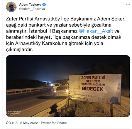Zafer Partisi Arnavutköy İlçe Başkanı gözaltına alındı - Resim : 1