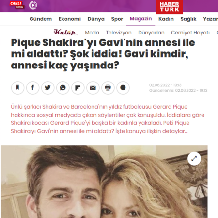 Pique ve Shakira ile ilgili Türkiye'de 'uydurulan tweet', İspanya'ya ulaştı - Resim : 3