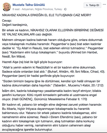Rektörden 'kadınlarla tokalaşmayın' fetvası - Resim : 1
