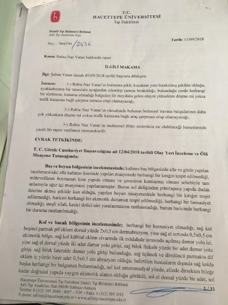 Rabia Naz'ın ölümüyle ilgili adli tıp raporları ortaya çıktı - Resim: 6