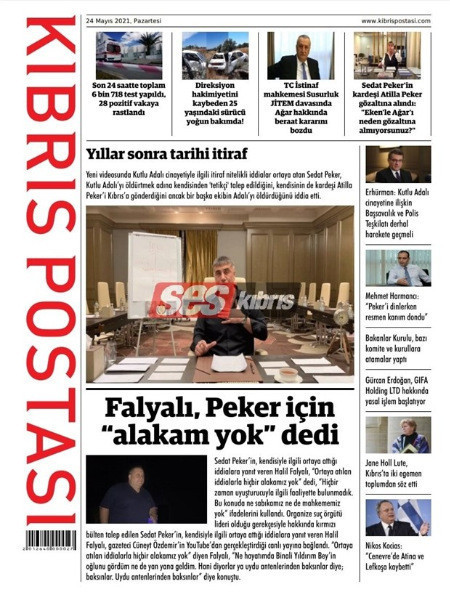 Kuzey Kıbrıs gazeteleri Sedat Peker’in itiraflarını manşetlerine taşıdı - Resim: 3