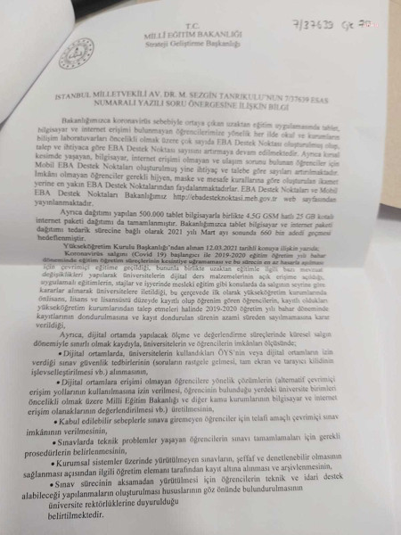 Dağıtılan tablet sayısında çelişki: Erdoğan 2 milyon, MEB 660 bin sayısını açıkladı - Resim : 1