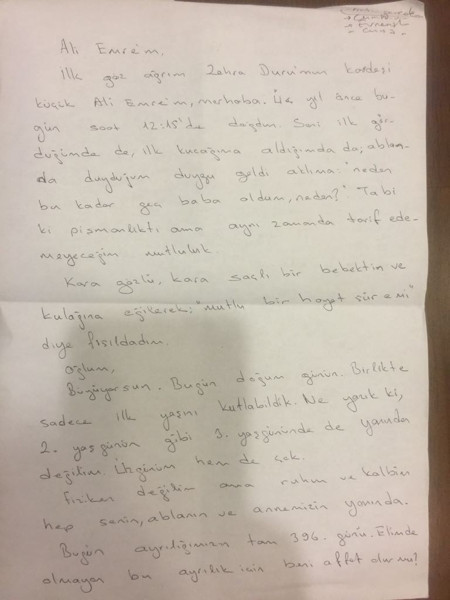 Hapisteki gazeteciden oğluna mektup - Resim : 1