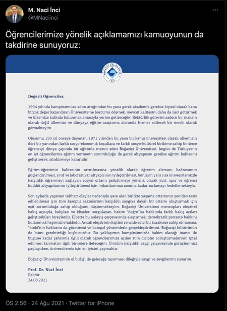 Naci İnci: Şahsımla ilgili açılan soruşturmaların iptal edilmesi için talimatı ileteceğim - Resim : 1