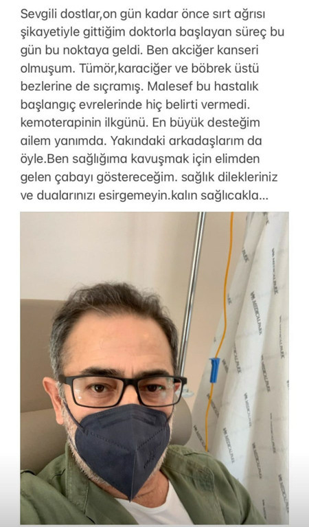 Oyuncu Ayberk Pekcan sırt ağrısı şikayetiyle hastaneye gitti, kanser olduğunu öğrendi - Resim : 1