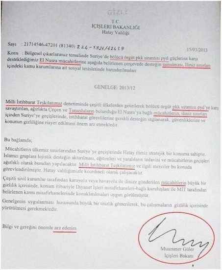 'El Nusra mücahitlerini kollayın' dedi İçişleri Bakanı!.. - Resim : 1