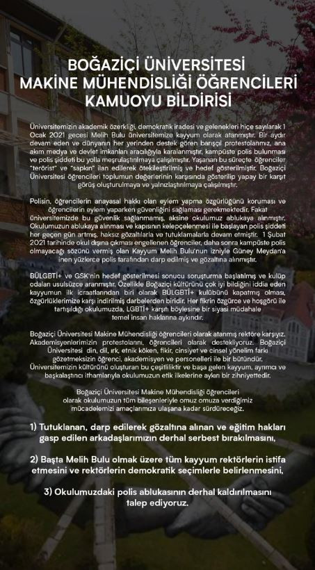 Boğaziçili mühendislik öğrencilerinden açıklama - Resim : 3