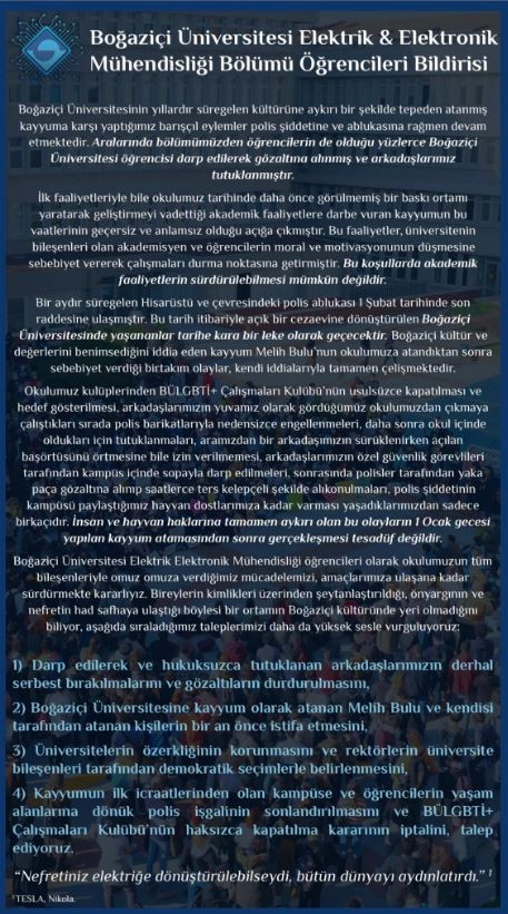 Boğaziçili mühendislik öğrencilerinden açıklama - Resim : 2