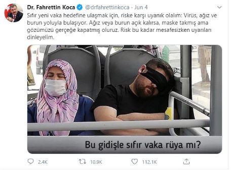 Bakan Koca'nın fotoğrafını paylaştığı kişi: Günde 19 saat çalışıyorum - Resim : 1