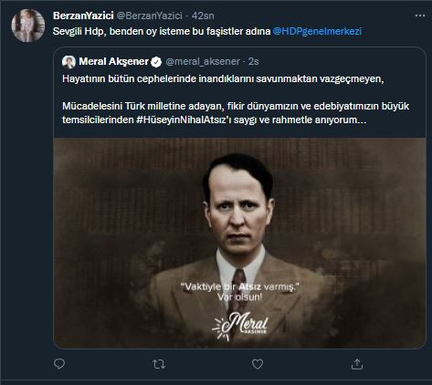 Meral Akşener ırkçı Atsız'ı andı, tepki topladı - Resim : 1