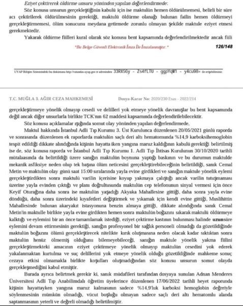 'Tahrik indirimi' uygulayan mahkeme, Pınar Gültekin'in ölümünde 'canavarca his ve eziyet' görmemiş - Resim : 1