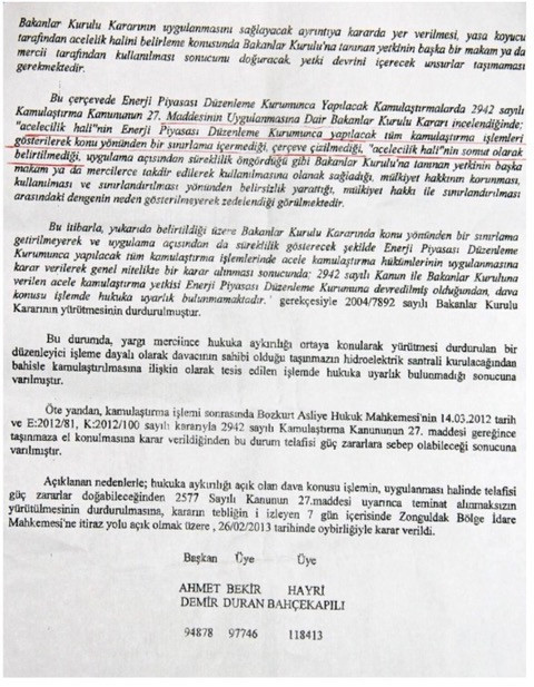 Adım adım gelen felaket: ÇED’i olmayan HES için acele kamulaştırma, uygulanmayan yürütmeyi durdurma - Resim : 4