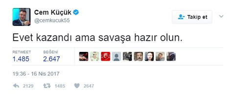 Cem Küçük: Savaşa hazır olun - Resim : 1