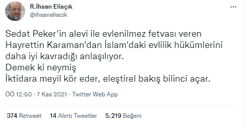 İlahiyatçı Eliaçık: Sedat Peker İslam'da evlilik hükümlerini Hayrettin Karaman'dan daha iyi kavramış - Resim : 2