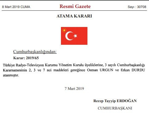 RTÜK'e yeni atamalar - Resim : 1