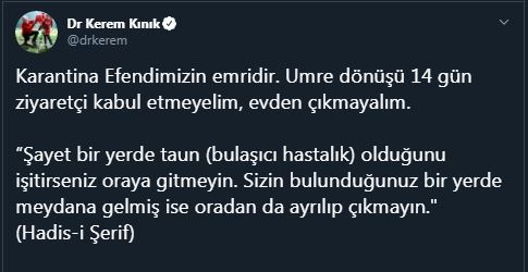 Kızılay Başkanı'nın 'karantina hadisi'ne tepki: Yine görevinizi yapmadınız - Resim : 1