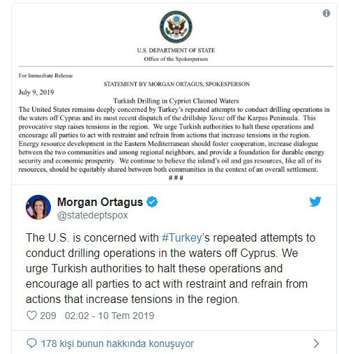 ABD'den Türkiye'ye: Adımlarınız provokatif - Resim : 1