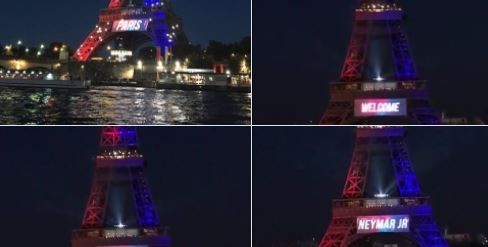 Eiffel Neymar'a "hoşgeldin" dedi - Resim : 1