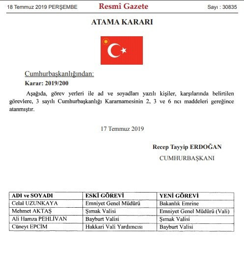 Vali Emniyet Genel Müdürlüğüne atandı - Resim : 1