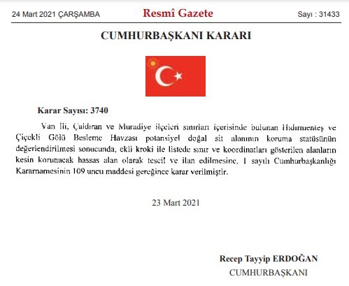 Bazı yerler kesin korunacak hassas alan ilan edildi - Resim : 1