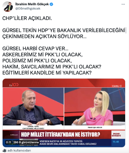Gürsel Tekin'den HDP açıklaması: Yasal olarak faaliyet gösteren partileri kafamıza göre lanetleyemeyiz - Resim : 2