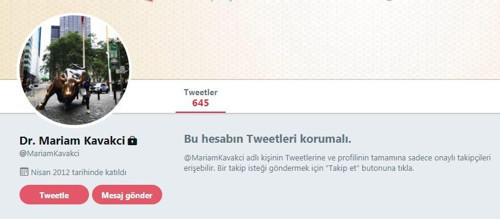 Danışman Mariam Kavakçı Twitter hesabını kapattı! - Resim : 1