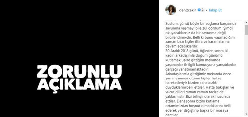 Deniz Çakır: Üzerime atılmak istenen işlenmemiş bir suçtur - Resim : 1