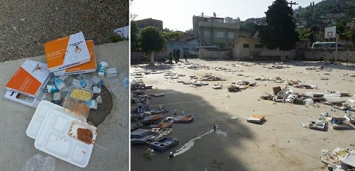 AKP'nin iftar yemeği okulu çöpe dönüştürdü - Resim : 2