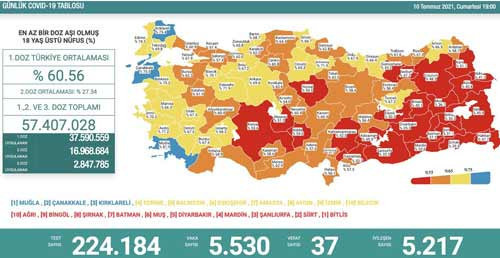 Türkiye'de Covid-19'dan 37 kişi daha hayatını kaybetti - Resim : 1