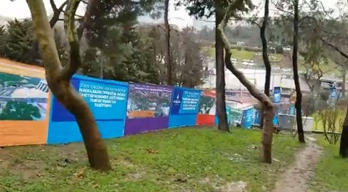 Maçka Parkı'nda ağaçlar sökülmeye başlandı - Resim : 1