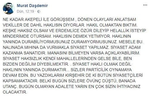 15 Temmuz Gazisi AKP'liden 'FETÖ' istifası - Resim : 1