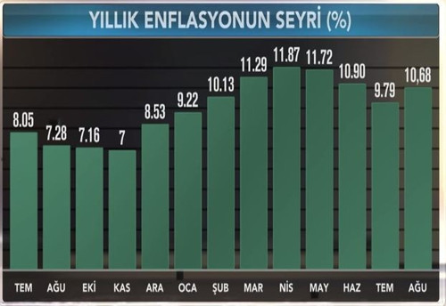 Ağustosta enflasyon yeniden çift hanede - Resim : 4
